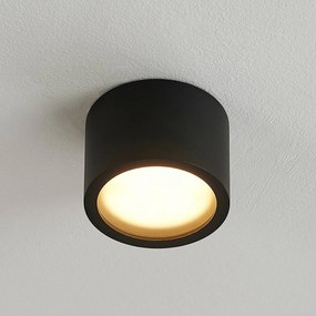 Arcchio Nieva downlight, GX53, nero, rotondo