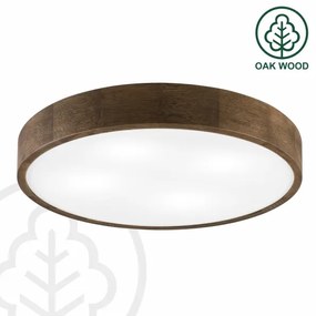 Brilagi - Plafoniera LED CARVALHO 4xE27/60W/230V rovere/noce Ø 57,5 cm