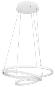 Lampadario LED moderno Lobinero-Z bianco Ø58cm, luce con 3 temperature di colore 6000 lumen, EGLO
