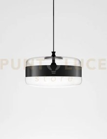Futura sospensione g bianco nero montatura nero opaco 1 luce attacc...