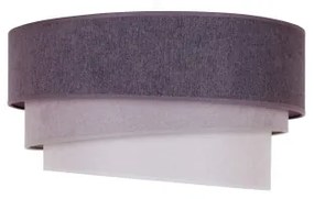 Duolla - Lampadario a sospensione con filo TRIO 1xE27/15W/230V diametro 45 cm antracite/grigio/bianco