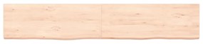 Ripiano a parete 160x30x4 cm legno massello rovere non trattato