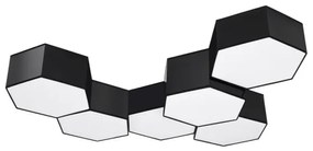 Sollux SL.1061 - Plafoniera  SUNDE 2xE27/60W/230V 15,5 cm nera