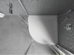 Mexen Bert piatto doccia semicircolare SMC 90 x 90 cm, bianco - 4KR109090