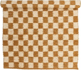 Tappeto beige e color ambra in cotone 140x200 cm Chola – Bloomingville