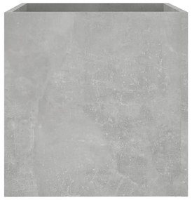 Fioriera Grigio Cemento 40x40x40 cm in Legno Multistrato