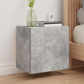 Mobili Tv Muro 2pz Grigio Cemento 40,5x30x40 Legno Multistrato /