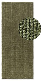 Passatoia color kaki in iuta 80x200 cm Bouclé – Hanse Home