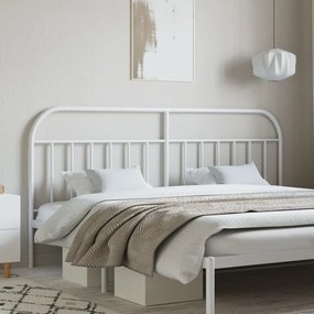Testiera İn Metallo Bianco 200 Cm /