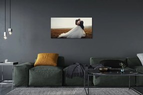 Quadro su tela Sposa e sposo 100x50 cm