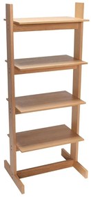 Scaffale in rovere decorato in colore naturale 59x142 cm Forma - Hübsch