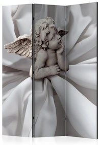 Paravento design Sogno di un angelo (3 pezzi) - composizione sacra, ragazzo