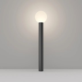 Lampada Da Terra Moderna Per Esterno Alluminio Nero 1 Luce E27 60W Ip54 A++