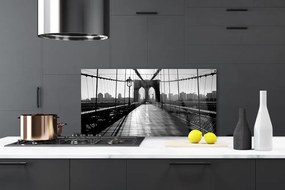 Pannello cucina paraschizzi Architettura del ponte 100x50 cm