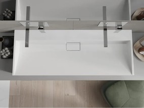 Mexen Ava lavabo da appoggio in conglomerato B/O 120 x 46 cm, bianco - 23011200