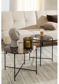 Tavolino rotondo con piano in marmo ø 42 cm Avila – Actona