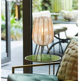 Lampada da tavolo color crema (altezza 45 cm) Plumeria - Light &amp; Living