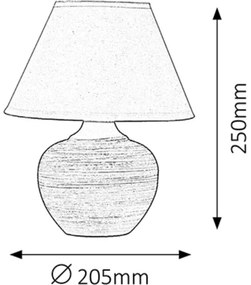 Rabalux 4391 - Lampada da tavolo MOLLY E14/40W