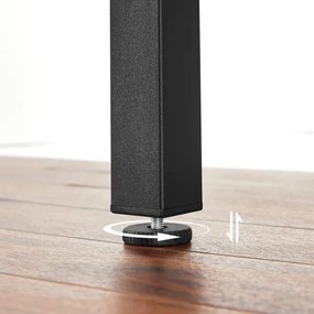 Tavolo da pranzo allungabile ELDUR marrone/nero