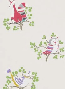 Jane Churchill Carta da parati Up A Tree - Cream