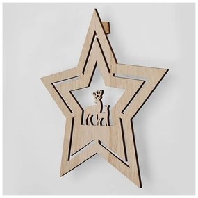 Solight 1V261 - Decorazione natalizia LED LED/2xAA stella