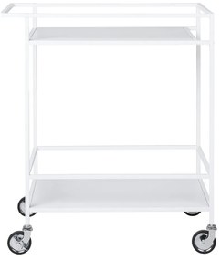 Tavolino da servizio in metallo su ruote 40x68 cm Vita – House Nordic