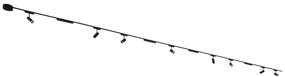 Sistema di illuminazione su binario con 8 faretti e 4 plafoniere nere monofase - Magnetic Gert Puntua