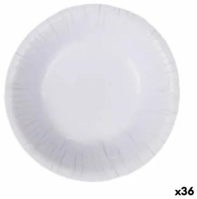 Set di piatti Algon Monouso Bianco Cartone 450 ml (36 Unità)
