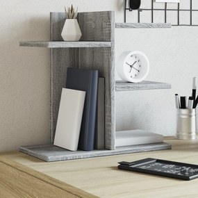 Organizer Scrivania Grigio Sonoma 42x21,5x42 Cm Multistrato /