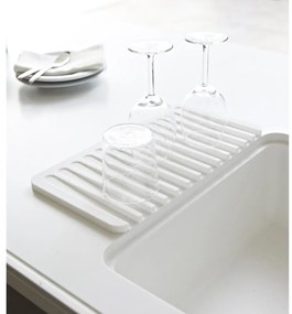 Vassoio di raccolta in silicone bianco Yamazaki Flow - YAMAZAKI