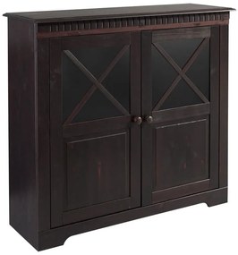 Vetrina in legno di pino marrone scuro 95x35 cm Lisa - Støraa