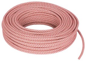 Cavo tessile H03VV-F 3 x 0,75 mm² L 50 m MERLOTTI sabbia/rosso ciliegia matassa