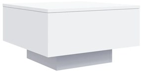 Tavolino da Salotto Bianco 55x55x31 cm in Legno Multistrato