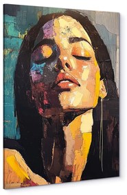 Quadro con elementi dipinti a mano 70x100 cm Vivian – Styler