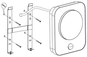 Eglo 99584 - Applique LED da esterno con sensore MADRIZ LED/9W/230V IP44