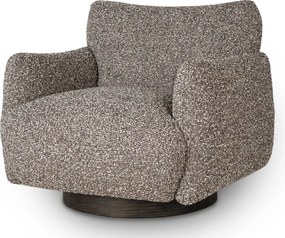 Poltrona Shelby marrone/grigio – 94x87x87 cm