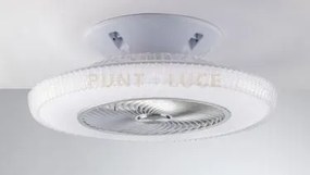 Plafoniera led con ventilatore levante bianca in acrilico pmma 40w ...