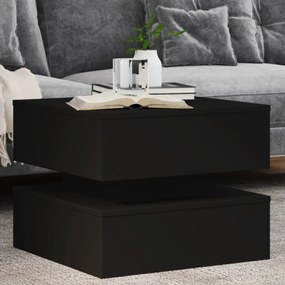 Tavolino Da Salotto Con Luci Led Nero 50x50x40 Cm /
