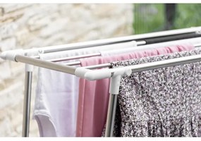 WENKO 3774020100 - Stendibiancheria PROFI SINGLE 87x79 cm acciaio inox/argento/bianco