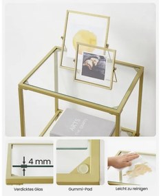 Libreria GLASY dorata