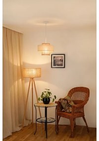 Brilagi - Lampadario a cavo DALLAS 1xE27/15W/230V Ø30 cm marrone/crema/bianco