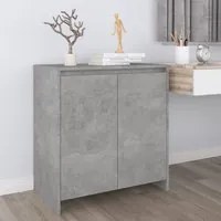 Credenza Grigio Cemento 70x41x75 cm in Legno Multistrato 809741