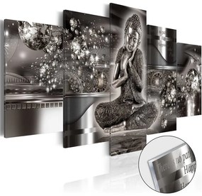 Quadri su vetro acrilico Silver Serenity [Glass]