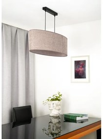 Duolla - Lampadario a sospensione con filo OVAL 2xE27/15W/230V marrone