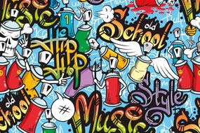 Carta da parati autoadesiva – Street art allegro