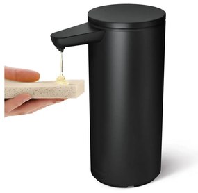 Dispenser di sapone in acciaio touchless nero opaco da 414 ml - simplehuman
