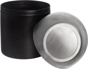 Cestino per la spazzatura nero in acciaio inox 1,2 l BLACK – Orion