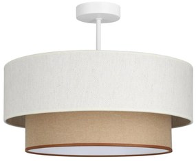 Plafoniera NATIA 1xE27/60W/230V bianco/marrone