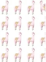 Rebel Walls Carta da parati Alpaca Rebel - Pink