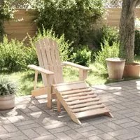 Sedia Adirondack con Ottomana in Legno Massello di Abete 4007240